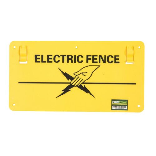 Plastic Warning Sign (Double Printing)